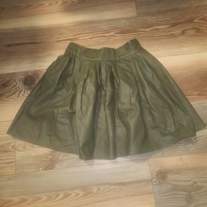 Cherry Koko faux leather skirt Size Med